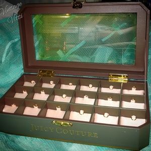 Juicy Couture 18 Slot CHARM DISPLAY BOX CASE RARE